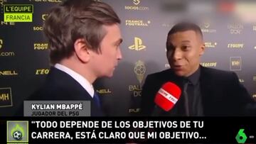 Mbappé: "Voy por el buen camino, el Balón de Oro es un proceso..."