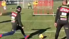 La tremenda efectividad de Insigne en la práctica de tiros libres