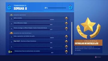 Fortnite Battle Royale: desaf&iacute;os de la Semana 8 de la Temporada 9