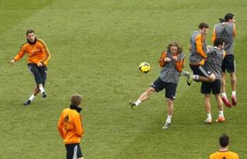 Entrenamiento del Real Madrid en Valdebebas.