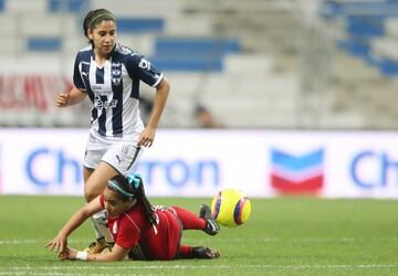 Otra de las defensas que aparece en este once ideal es Mariana Cadena, también de Monterrey. La zaguera de 23 años disputó todos los minutos del campeonato. 