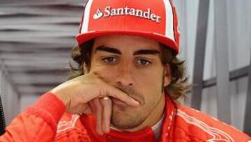 Alonso, ayer en Silverstone.