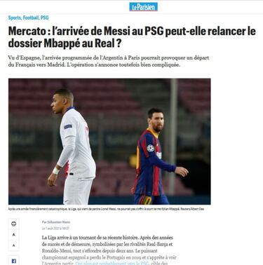 El PSG ha confirmado a sus jugadores la llegada de Messi, segn 'Le Parisien'