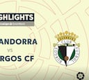 Resumen y goles del Andorra vs Burgos de LaLiga SmartBank