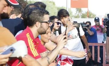 Joao Felix attends Atlético de Madrid fans