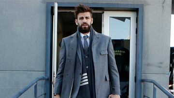 Gerard Piqué durante un viaje con el FC Barcelona