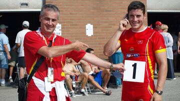 Suso Morlán, con David Cal.