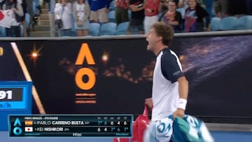 Pablo Carreño insulta y desata su furia contra el juez de silla