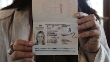 Este es el formato implementado desde 2018 para el pasaporte colombiano.