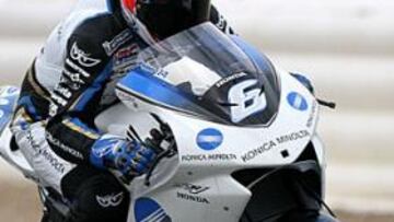 <B>SUSTITUIDO. </B>La Honda del japonés será para Jurgen van den Goorbergh en China.