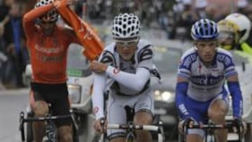 <b>TOUR DE FRANCIA </b>Ruben Perez Moreno, Heinrich Haussler y Sylvain Chavanel.