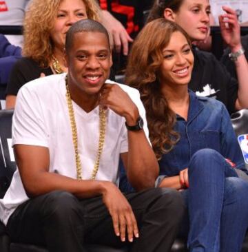 Jay-Z y Beyonce, en el Barclays Center de Brooklyn.