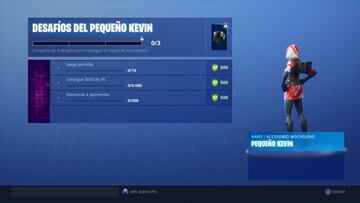 Fortnite Battle Royale: Desaf&iacute;os del Peque&ntilde;o Kevin