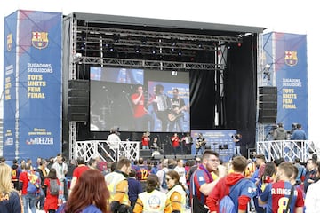 El ambiente previo de la final de Copa en las Fan Zones