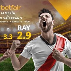 UD Almería vs. Rayo Vallecano: horario, TV, estadísticas, clasificación y pronósticos