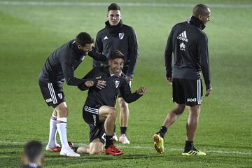 Entrenamiento de River en Valdebebas preparatorio del segundo partido de la final de la Copa Libertadores.