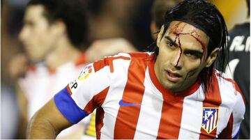 Radamel Falcao en su estapa con el Atleti