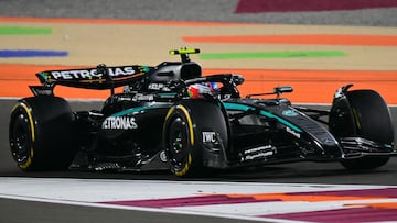 Kimi Antonelli (Mercedes W16). Losail, Qatar. F1 2025.