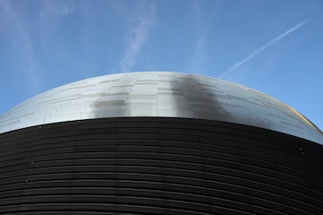 Imagen de la fachada exterior del nuevo Santiago Bernabéu.