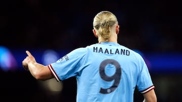 Soccer Football - Champions League - Group G - Manchester City v FC Copenhagen - Etihad Stadium, Manchester, Britain - October 5, 2022  Manchester City Manchester City's Erling Braut Haaland REUTERS/Craig Brough