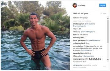 En su Instagram, Ronaldo comparte una mezcla de contenido personal y profesional. Acerca a sus fans a los momentos cotidianos detrás de las cámaras tanto en el campo como fuera de él, compartiendo tanto sus iniciativas empresariales como la relación con su hijo, a través de fotos, videos e Instagram Stories.  