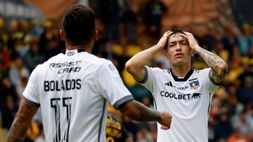 Futbol, Coquimbo Unido vs Colo Colo.
Fecha 5, campeonato Nacional 2024.
El jugador de Colo Colo Cristian Zavala se lamenta tras desperdiciar una ocasion de gol contra Coquimbo Unido durante el partido de primera division disputado en el estadio Francisco Sanchez Rumoroso de Coquimbo, Chile.
17/03/2024
Andres Pina/Photosport

Football, Coquimbo Unido vs Colo Colo.
4th turn, 2024 National Championship.
Colo Colo’s player Cristian Zavala reacts after wasting a chance of goal against Coquimbo Unido during the first division match held at the Francisco Sanchez Rumoroso stadium in Coquimbo, Chile.
17/03/2024
Andres Pina/Photosport