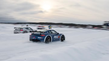 Coches de la Carrera de Campeones en Suecia.