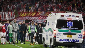 Román dice que está bien, pese a susto que dio en El Campín.