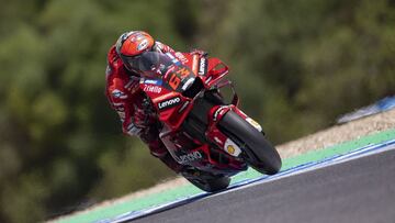 63 Bagnaia Francesco (ita), Ducati Lenovo Team, Ducati Desmosedici GP22, action during the MotoGP Gran Premio Red Bull de Espana, 6th round of the 2022 FIM MotoGP World Championship, on the Circuito de Jerez – Angel Nieto from April 29 to May 1, 202