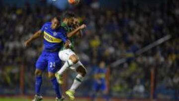 Fabra hizo el primer gol para Boca ante el Cali.