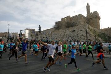 Las imágenes de la séptima maratón de Jerusalén