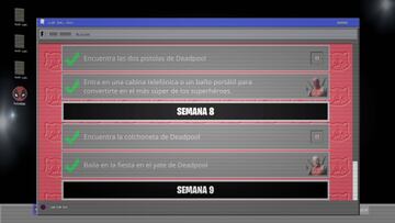 Desaf&iacute;os de Deadpool - Semana 8