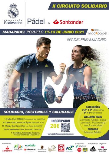 El cartel de la I Prueba del II Circuito Solidario Fundaci&oacute;n Real Madrid.