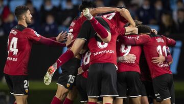 05/12/21 PARTIDO PRIMERA DIVISION
 CELTA DE VIGO - VALENCIA
 GOL MAXI GOMEZ 1-2 ALEGRIA