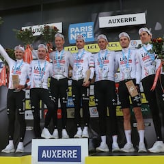 El UAE brilla bajo el sol y Roglic cede ante el resto de los favoritos