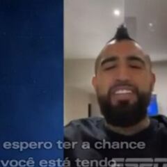 "Espero que algún día me toque": el saludo de Vidal a Isla en la TV brasileña