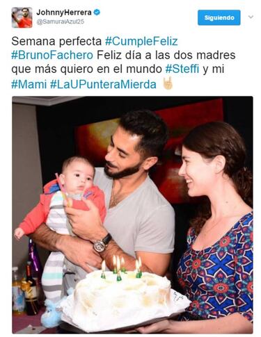 Johnny celebra íntimamente el liderato de la U