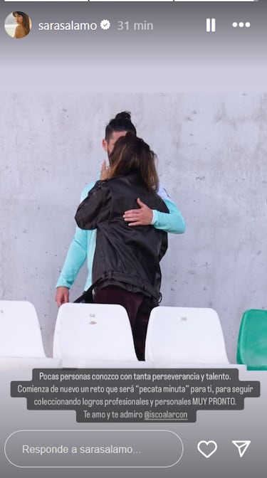 El emotivo mensaje de Sara Sálamo a Isco tras su lesión: “Pocas personas con tanta perseverancia y talento”