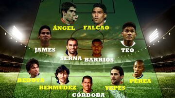 Once ideal de los colombianos campeones en Argentina