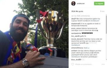 La celebración de los Campeones de Liga en sus redes sociales