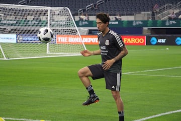 Omar Govea entrena con la Selección Mexicana a la espera de recibir más minutos frente a Croacia. 