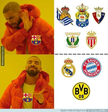 El Madrid, Barça y Guardiola, protagonistas de los memes de la jornada