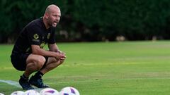 José Alberto, durante uno de los entrenamientos de la semana.