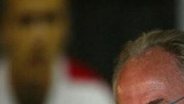 <b>SATISFECHO</b>. El técnico sueco confía en su delantera Owen-Rooney para derrotar a Croacia.