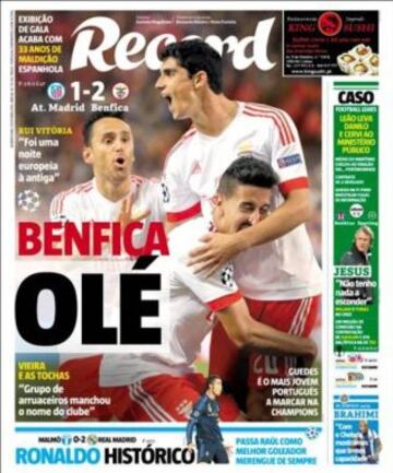 Portadas de la prensa deportiva