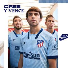El azul celeste, color del nuevo tercer uniforme del Atlético