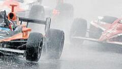 Franchitti vencedor en el caos del diluvio