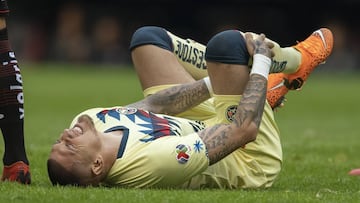 El delantero chileno salió de cambio al minuto 44 para darle su lugar a Giovanni Dos Santos que encaminó la victoria de las águilas sobre Xolos.