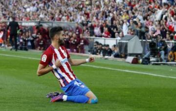 Carrasco celebra el 1-0.