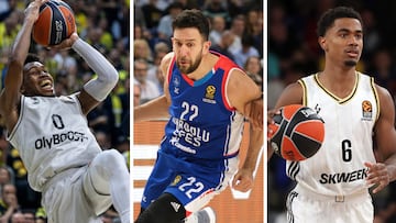 TJ Shorts, al Panathinaikos; Vasilije Micic, al Hapoel; y Theo Maledon, al Real Madrid. Los tres fichajes estrella de la próxima Euroliga.
